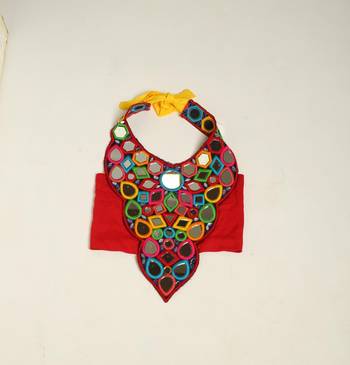 Navratri multicolor rayon lehenga set for girls 4