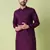 Mandarin collar straight cotton kurta