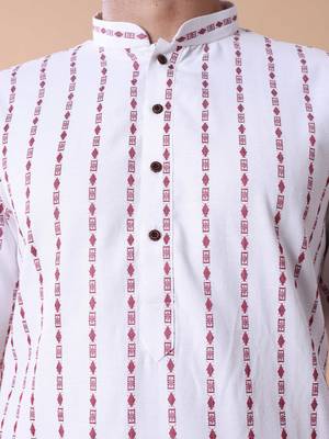 Men's striped pure cotton kurta 2