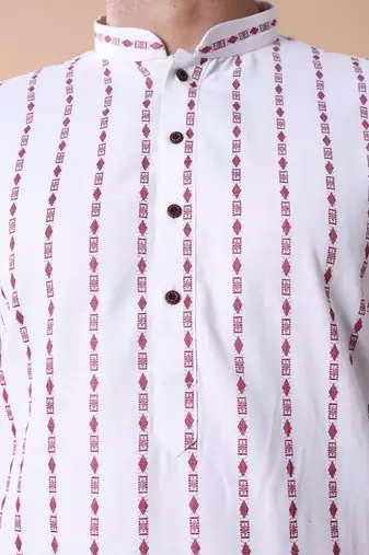 Men's striped pure cotton kurta