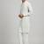 White woven cotton kurta set