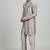Light grey woven cotton kurta set