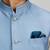 Blue woven silk nehru jacket