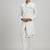 Cream woven cotton sherwani jacket