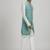 Sage green plain woven sherwani jacket