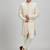 Off white woven silk sherwani jacket