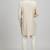 Off white woven silk sherwani jacket
