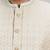 Off white woven silk sherwani jacket