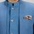 Blue matka silk woven bandhgala jacket
