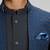 Dark blue plain woven bandhgala jacket