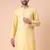 Men's mandarin collar embroidered cotton straight kurta
