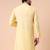 Men's mandarin collar embroidered cotton straight kurta