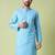 Mandarin collar straight cotton kurta