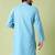 Mandarin collar straight cotton kurta
