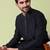 Mandarin collar straight cotton silk kurta