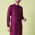 Mandarin collar straight cotton silk kurta