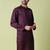 Mandarin collar sequin embroidered thread work kurta