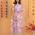 Glamour Heavy Fox Georgette Lavender Gown With Digital Print work With Embroidered Sequins work 