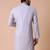 Mandarin collar straight cotton kurta