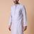Mandarin collar straight cotton kurta
