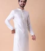 Mandarin collar floral embroidered thread work kurta