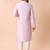 Mandarin collar floral embroidered thread work kurta