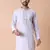 Mandarin collar embroidered thread work kurta