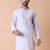 Mandarin collar embroidered thread work kurta