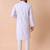 Mandarin collar embroidered thread work kurta