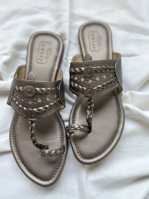 Gun metal kolhapuri 1