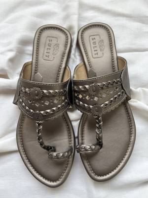 Gun metal kolhapuri 2