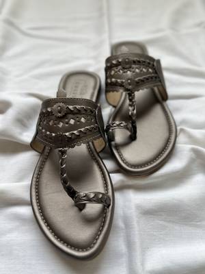 Gun metal kolhapuri 4