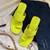 Neon yellow kolhapuri