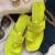 Neon yellow kolhapuri
