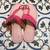 Light pink and neon pink kolhapuri
