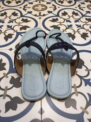 Sky blue and dark blue kolhapuri 3