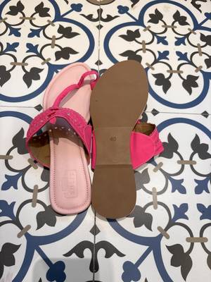 Light pink and neon pink kolhapuri 4