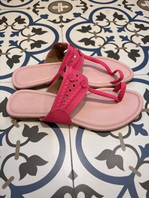 Light pink and neon pink kolhapuri 5