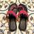Black and fuschia pink kolhapuri