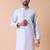 Mandarin collar embroidered thread work kurta