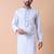 Mandarin collar embroidered thread work kurta