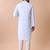 Mandarin collar embroidered thread work kurta