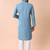 Mandarin collar straight cotton kurta