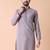Mandarin collar straight cotton kurta