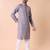 Mandarin collar straight cotton kurta