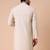 Men's mandarin collar embroidered cotton straight kurta