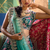 Aqua Blue satin Party wear Embroidered Work Lehenga Choli