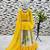 Kediya Style Foux Georgette Embroidery And Digital Printed Yellow Readymade Lehenga Choli