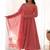 Heavy faux georgette with lukhnowi sequence work anarkali set