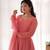 Heavy faux georgette with lukhnowi sequence work anarkali set
